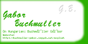 gabor buchmuller business card